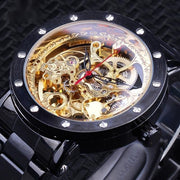 retro gold mechanical watch - MRSLM