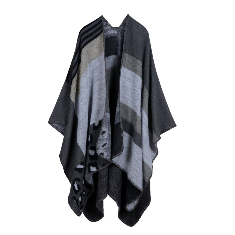 large plaid cashmere-look scarf, view 5 - MRSLM