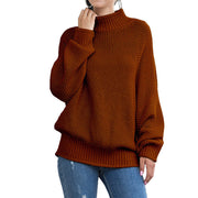 turtleneck knitted sweater women, view 2 - MRSLM