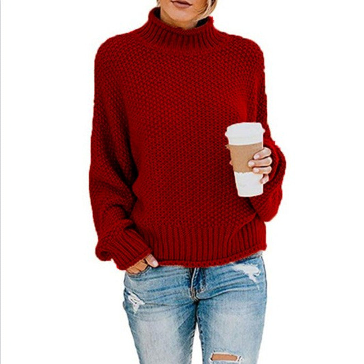 turtleneck knitted sweater women, view 24 - MRSLM