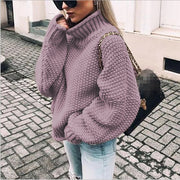 turtleneck knitted sweater women, view 21 - MRSLM