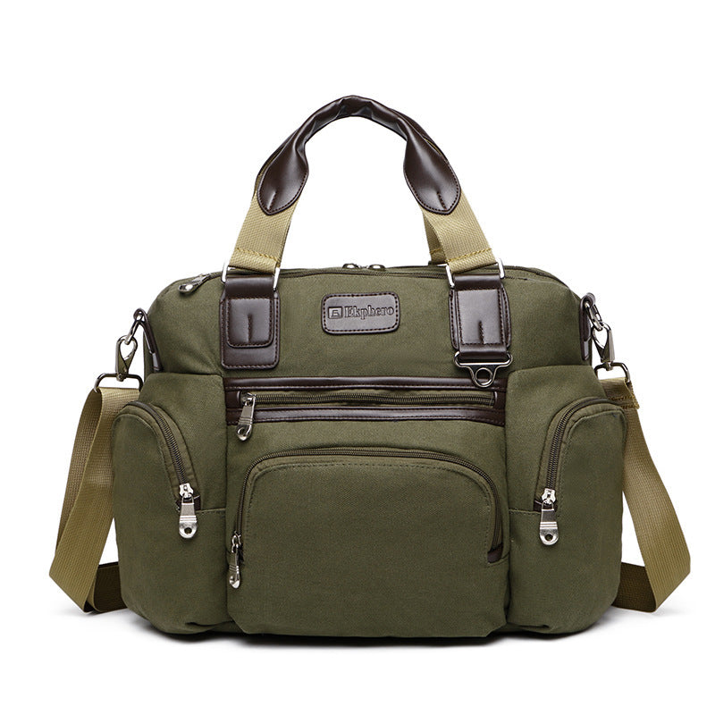 men's oxford messenger bag, view 5 - MRSLM