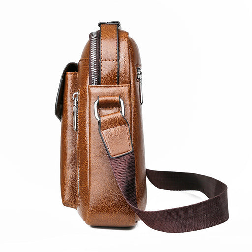 men's PU leather messenger bag - MRSLM