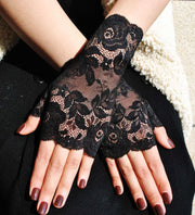 Stretch lace half-finger gloves - MRSLM