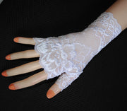 Stretch lace half-finger gloves, view 7 - MRSLM