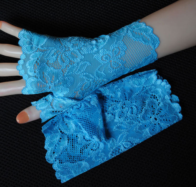 Stretch lace half-finger gloves, view 13 - MRSLM