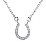 silver letter U pendant necklace, view 6 - MRSLM