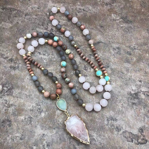 yoga bohemian necklace - MRSLM