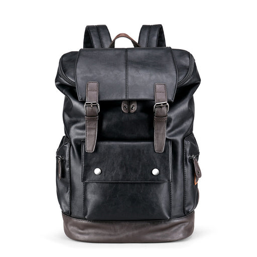 Retro PU leather backpack - MRSLM