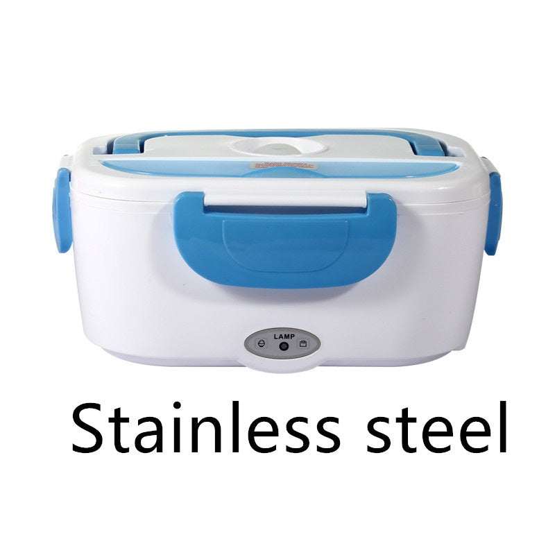 Kitchen Electric Heated Lunch Box Stainless Steel School Car Picnic Food Heating Heater Food Warmer Container