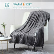 electric heated blanket throw, view 4 - MRSLM
