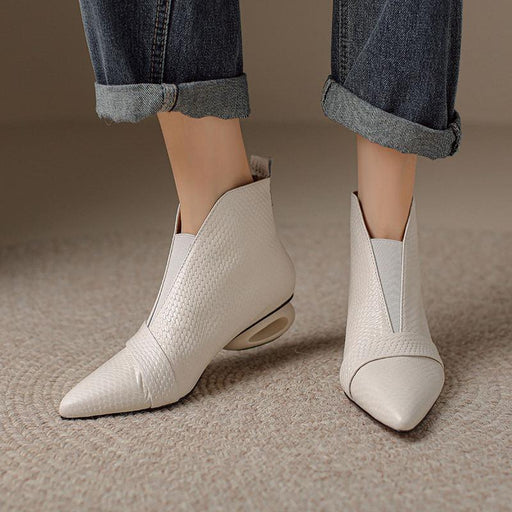 leather wedge boots - MRSLM