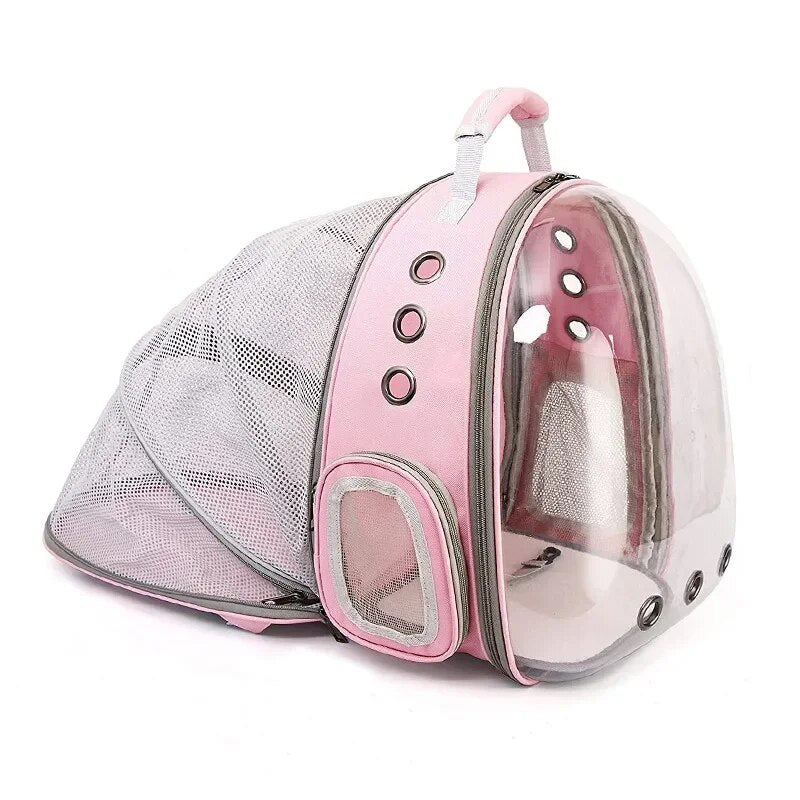 Expandable space capsule pet carrier backpack, view 7 - MRSLM