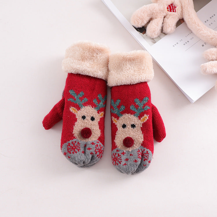 Weihnachtsplüschhandschuhe