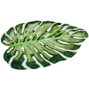 Monstera leaf tufted rug, view 4 - MRSLM