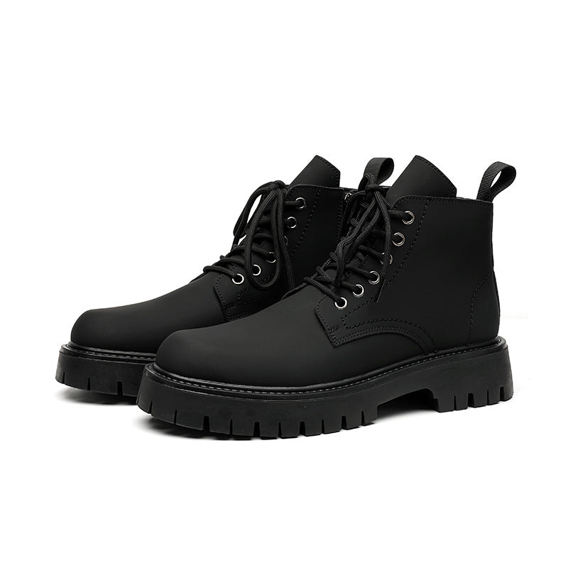 men's vintage leather ankle boots, view 2 - MRSLM