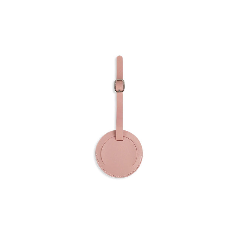 round pu leather luggage tag, view 9 - MRSLM