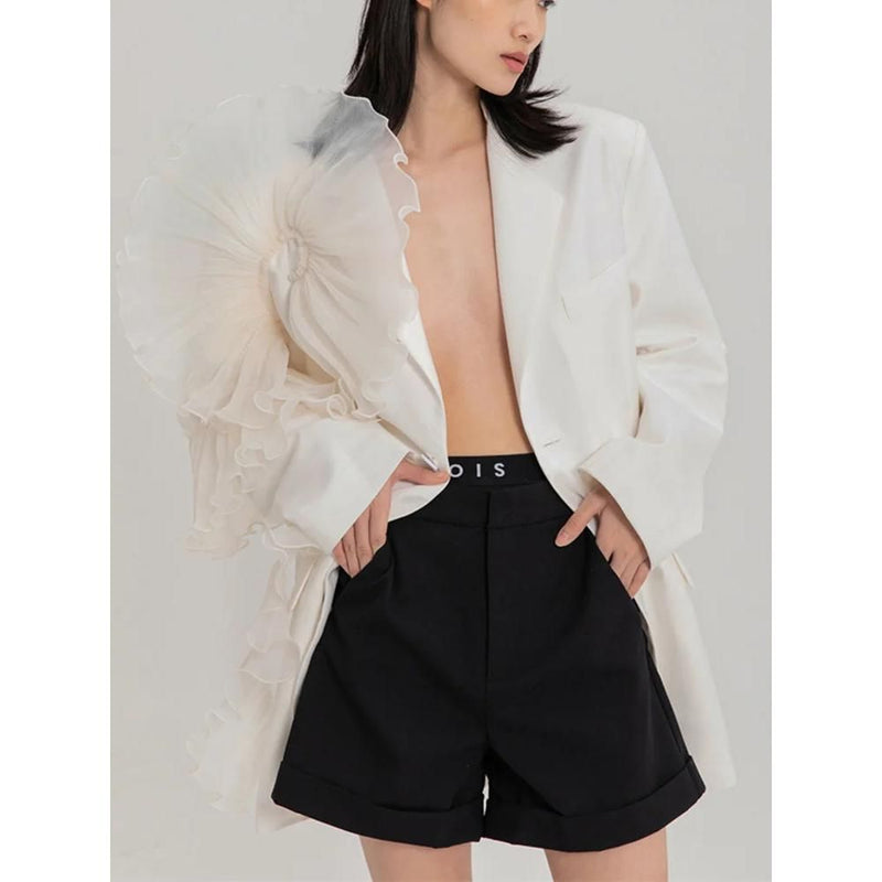 Damen-Mesh-Blazer