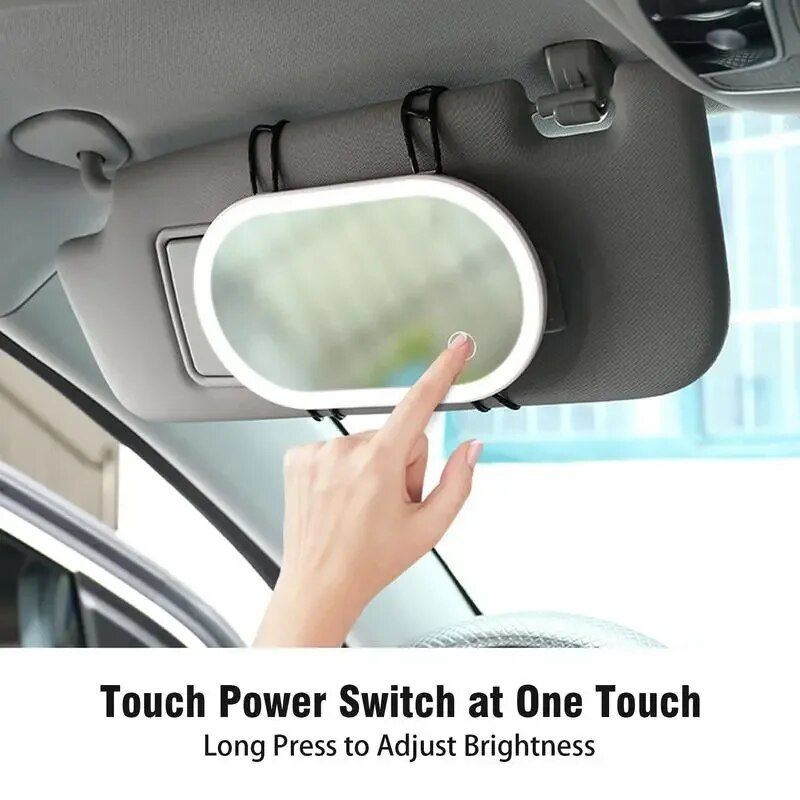 LED Touchscreen Car Vanity Mirror