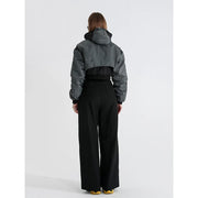 reflective splice hooded jacket, view 5 - MRSLM