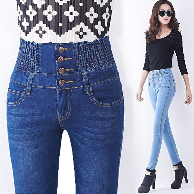 high-waisted elastic waist pants, view 2 - MRSLM