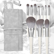 fox tail makeup brush set 10 pieces, view 6 - MRSLM