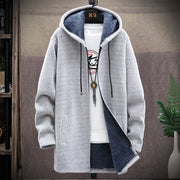 Men's fleece-lined hooded sweater jacket, view 5 - MRSLM