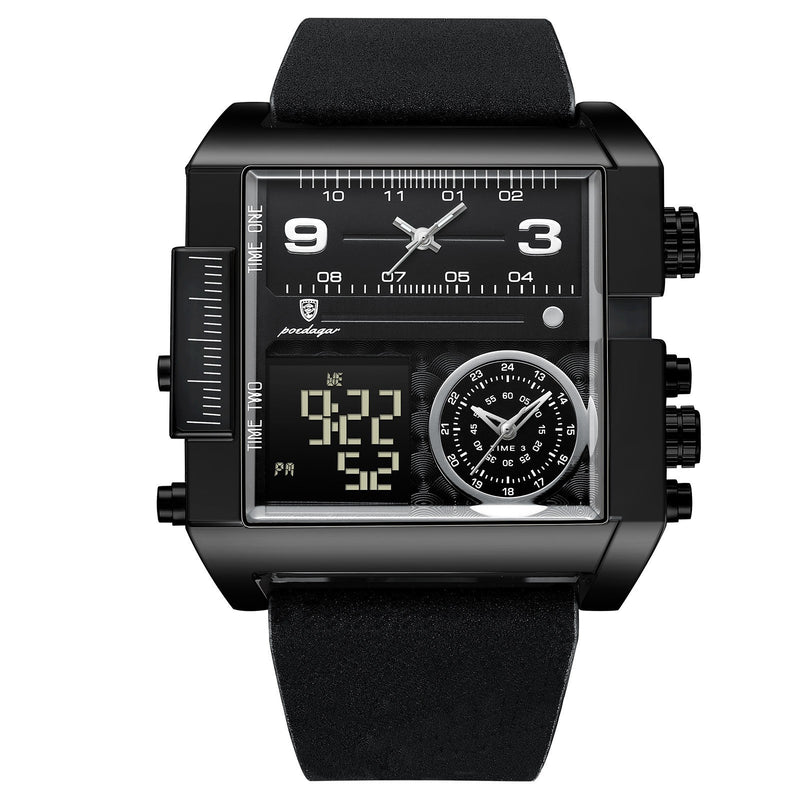 men's double display quartz watch, view 8 - MRSLM