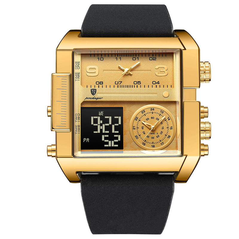 men's double display quartz watch, view 9 - MRSLM