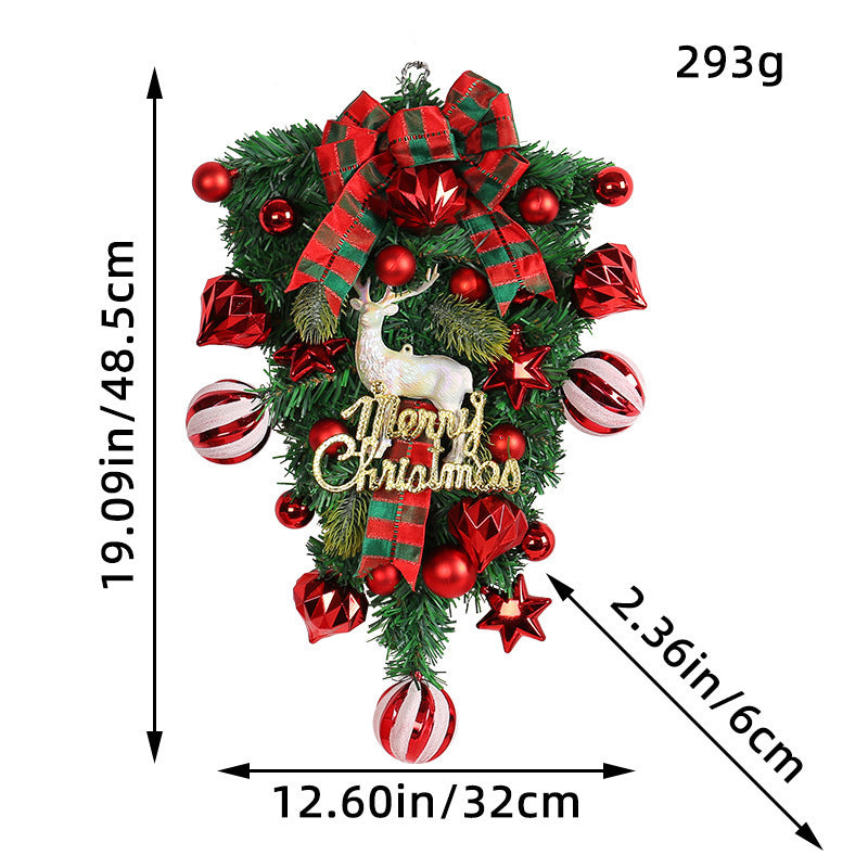 Christmas elk upside down tree garland, view 6 - MRSLM