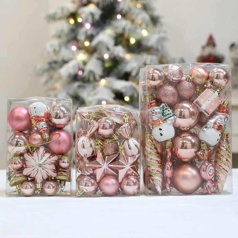 rose gold Christmas pendant set, view 7 - MRSLM