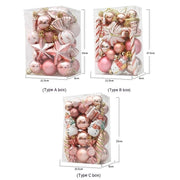 rose gold Christmas pendant set, view 8 - MRSLM