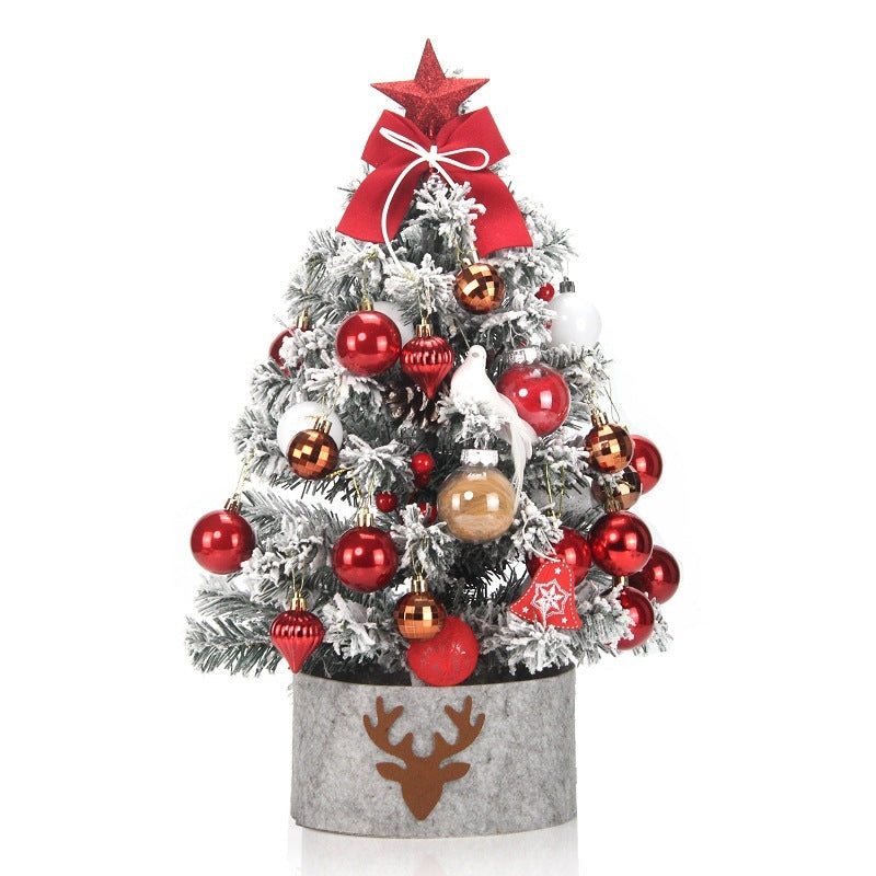 flocked snow Christmas tree, view 9 - MRSLM