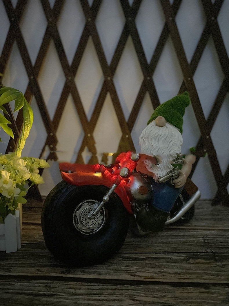 solar motorcycle resin statue pendant, view 9 - MRSLM
