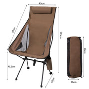 outdoor folding chair, view 5 - MRSLM