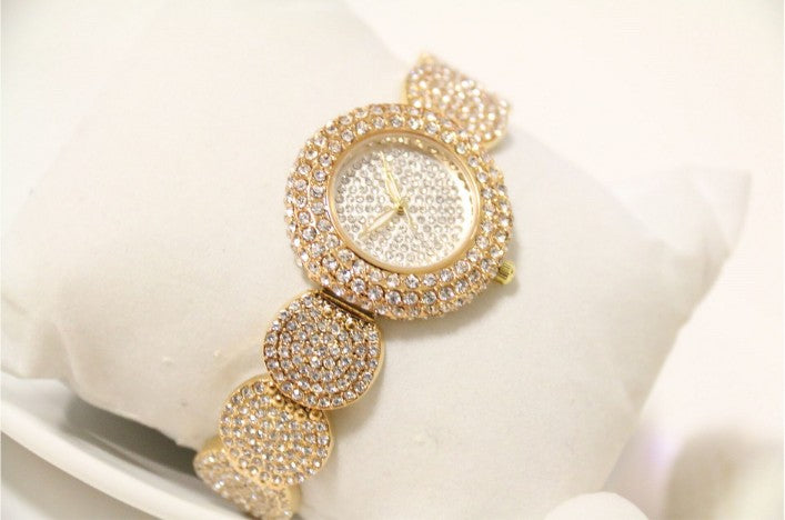 Steel Band Crystal Full Diamond Watch