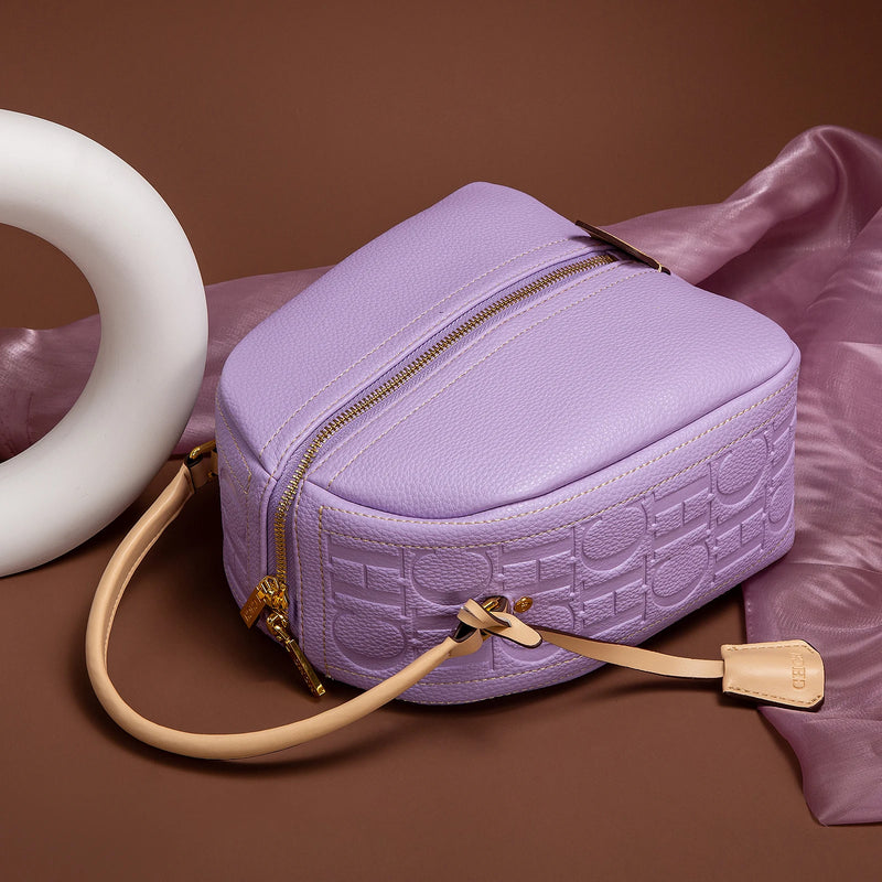 solid color baguette shoulder bag, view 7 - MRSLM