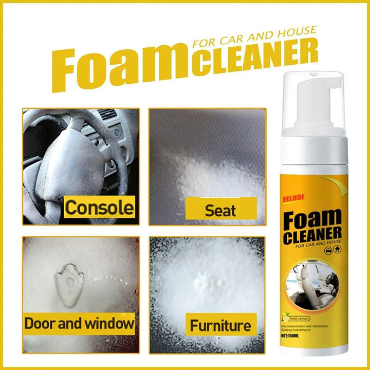 Multi-Purpose Foam Cleaner Spray for Car Interior & Home Surfaces