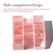 multifunctional acrylic eyelash tool storage box, view 3 - MRSLM