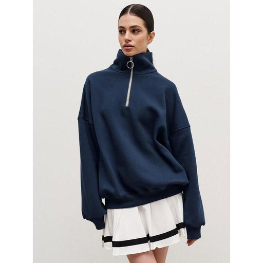 Women's oversized zip-up sweatshirt, view 2 - MRSLM