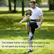 soccer solo kick trainer with waist belt, view 4 - MRSLM