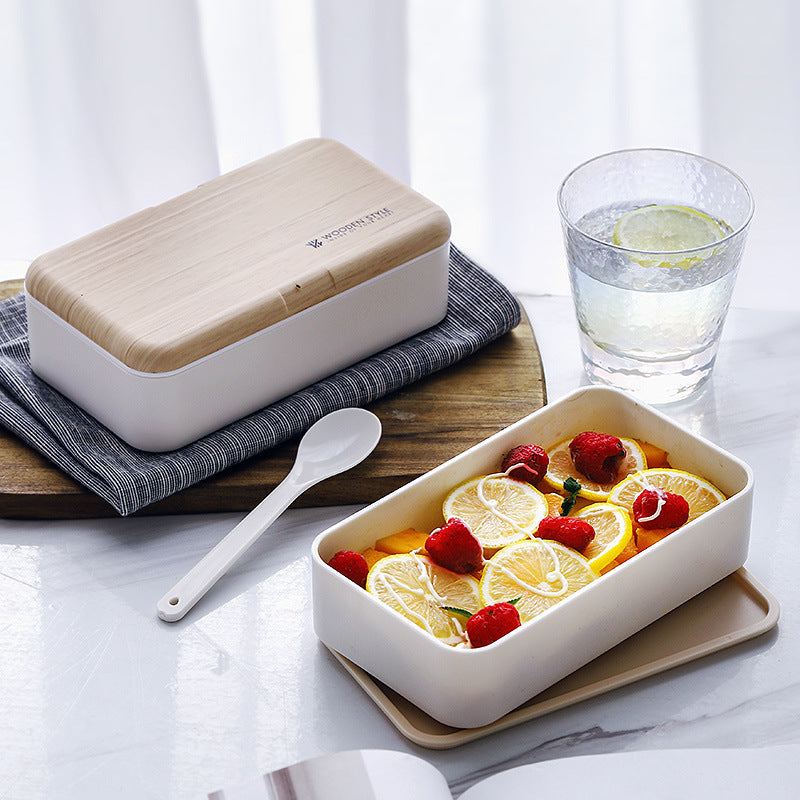 double plastic lunch box, view 2 - MRSLM
