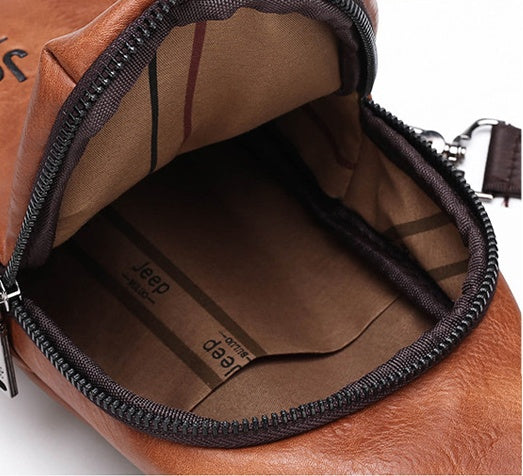 Sportliche Handytasche aus Leder