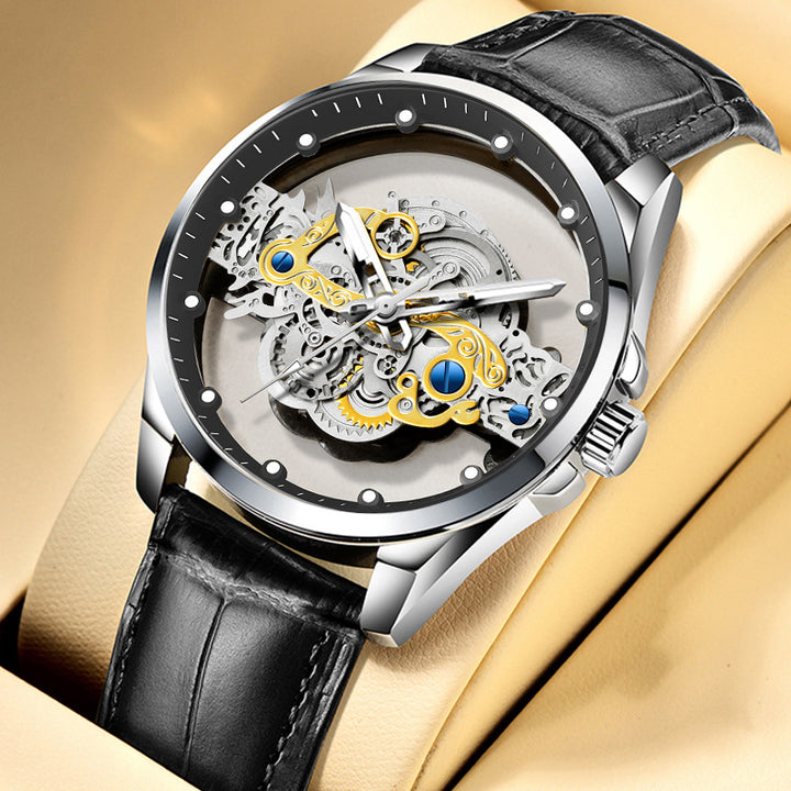 New Double-sided Skeleton Full Automatic Machine Non-mechanical Watch