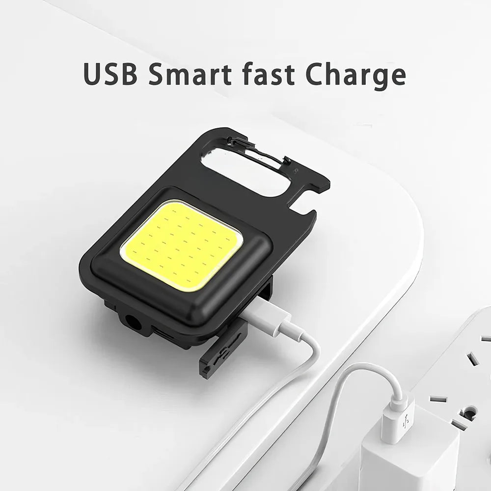 Multifunctional USB Rechargeable Mini LED Flashlight