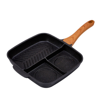 Maifanshi Bratpfanne für Steaks, multifunktionale Haushaltspfanne für Omeletts, Induktionsherd, antihaftbeschichtet