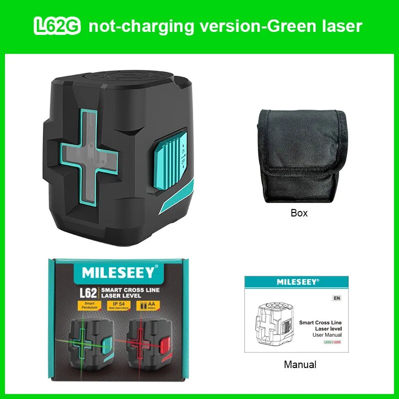 2-line self-leveling laser level with tripod, view 3 - MRSLM
