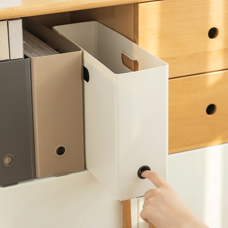 foldable desktop bookcase file organizer, view 4 - MRSLM