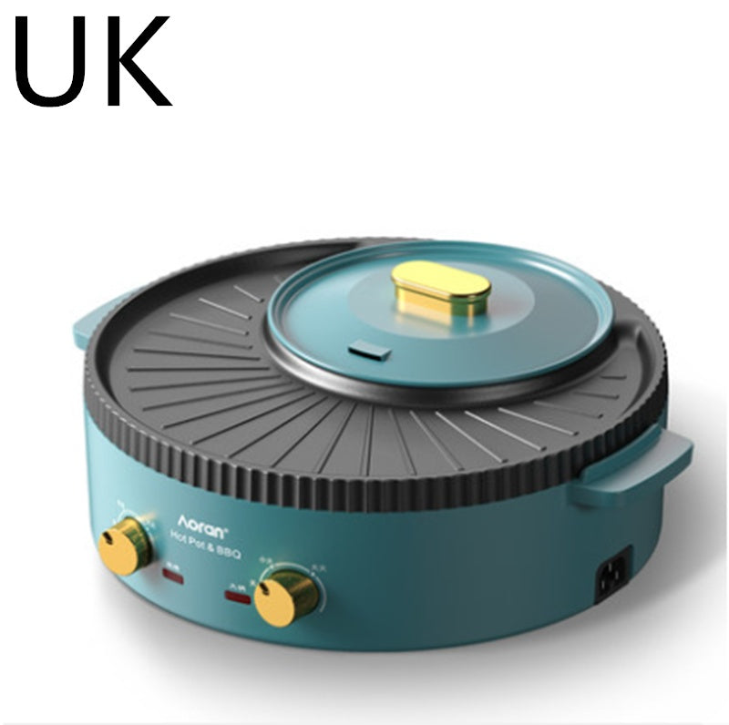 multi-function hot pot and barbecue one-piece pot, view 4 - MRSLM