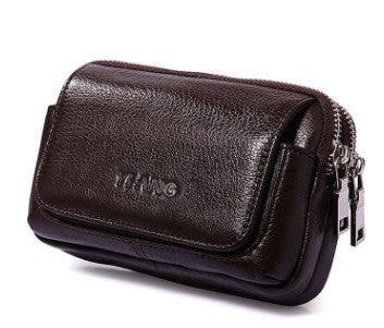 men's leather waist pack, view 9 - MRSLM